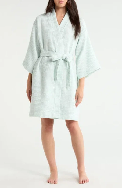 Nordstrom Everyday Waffle Robe In Blue