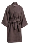 Nordstrom Everyday Waffle Robe In Grey Plum