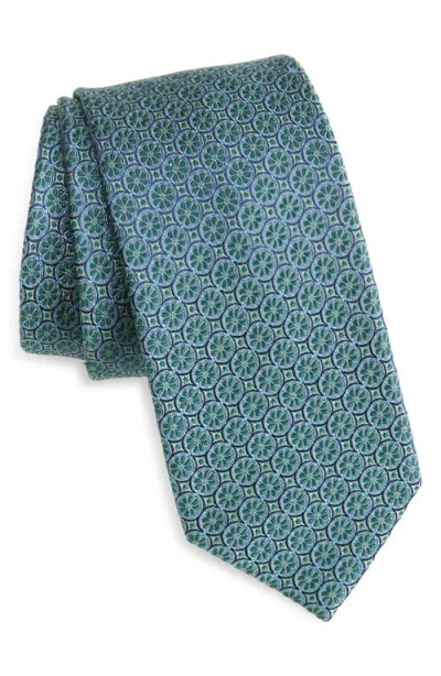 Nordstrom Ewine Medallion Silk Tie In Green