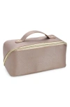 Nordstrom Expandable Jewelry Case In Metallic Taupe