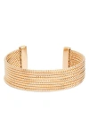 Nordstrom Faceted Cuff Bracelet In Gold