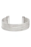 Nordstrom Faceted Cuff Bracelet In Metallic