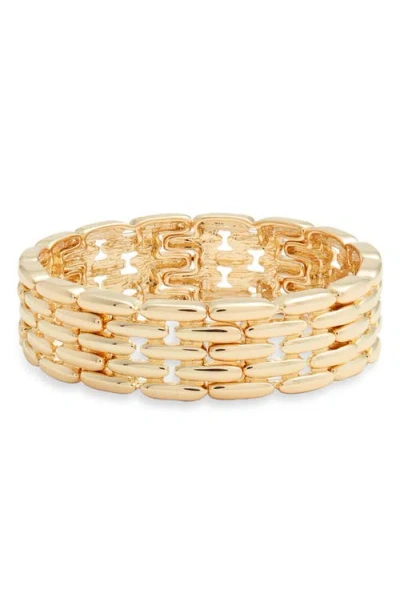 Nordstrom Fancy Link Stretch Bracelet In Gold
