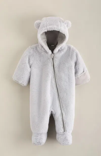 Nordstrom Babies'  Faux Fur Bunting In Gray
