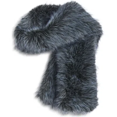 Nordstrom Faux Fur Stole In Gray