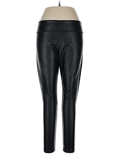 Pre-owned Nordstrom Faux Leather Pants In Black