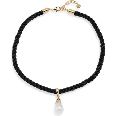 Nordstrom Faux Pearl Corded Necklace