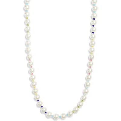 Nordstrom Faux Pearl Necklace In White
