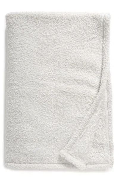 Nordstrom Rack Faux Shearling Throw Blanket In Grey Vapor