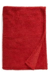 Nordstrom Rack Faux Shearling Throw Blanket In Rust Spice