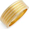 Nordstrom Fine Rib Band Ring In Gold