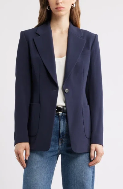 Nordstrom Fitted Blazer In Blue