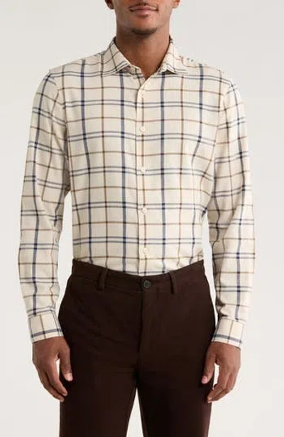 Nordstrom Flannel Button-up Shirt In Neutral