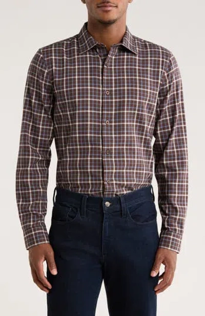 Nordstrom Flannel Button-up Shirt In Purple