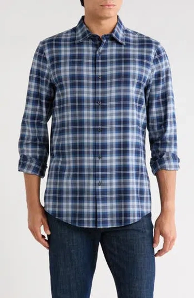Nordstrom Flannel Button-up Shirt In Blue