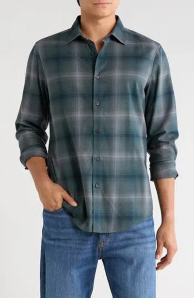Nordstrom Flannel Button-up Shirt In Blue