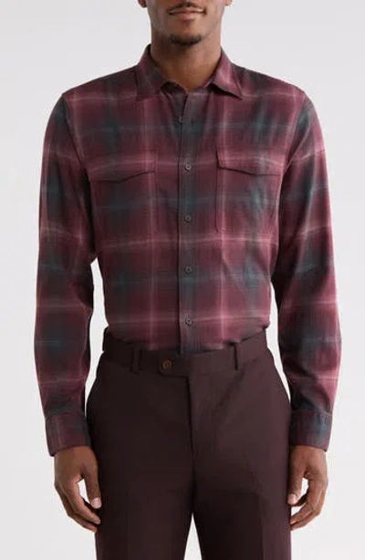 Nordstrom Flannel Shirt In Purple