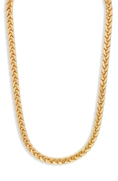 Nordstrom Flat Braided Chain Necklace In Gold