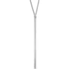 Nordstrom Flat Chain Y Necklace In Silver