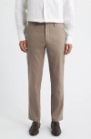 Nordstrom Flat Front Pants In Neutral