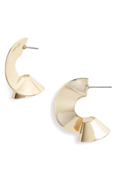 Nordstrom Flat Spiral Hoop Earrings In Gold