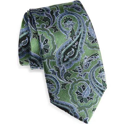 Nordstrom Floral Paisley Silk Tie In Green