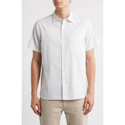 Nordstrom Floral Short Sleeve Stretch Button-up Shirt