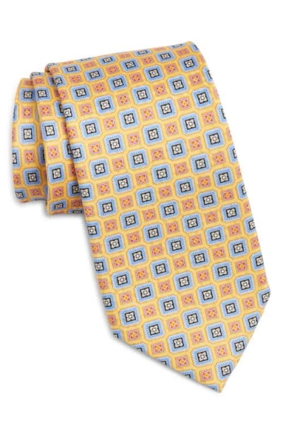 Nordstrom Floral Silk Tie In Yellow