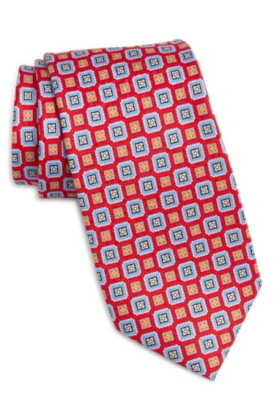 Nordstrom Floral Silk Tie In Red