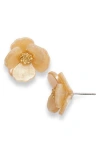 Nordstrom Floral Statement Stud Earrings In Gold