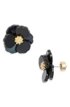 Nordstrom Floral Statement Stud Earrings In Black