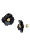 Nordstrom Floral Statement Stud Earrings In Black