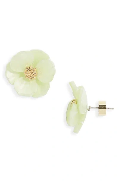 Nordstrom Floral Statement Stud Earrings In Green