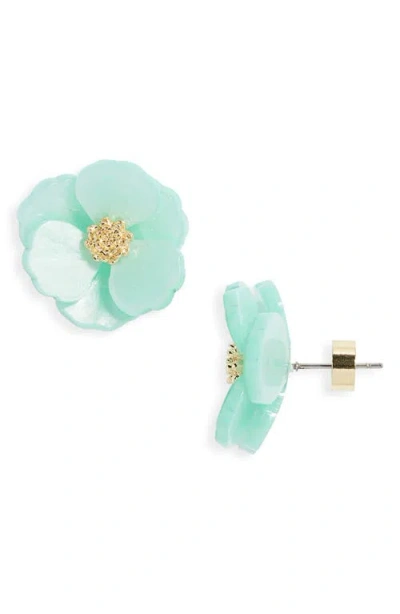 Nordstrom Floral Statement Stud Earrings In Green