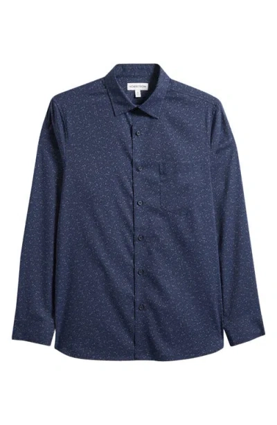 Nordstrom Floral Stretch Button-up Shirt In Navy Blazer Tiny Floral
