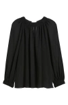 Nordstrom Flowy Chiffon Top In Black