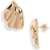 Nordstrom Fluted Stud Earrings In Gold