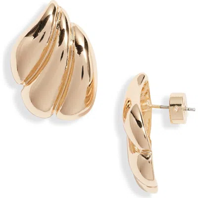 Nordstrom Fluted Stud Earrings In Gold
