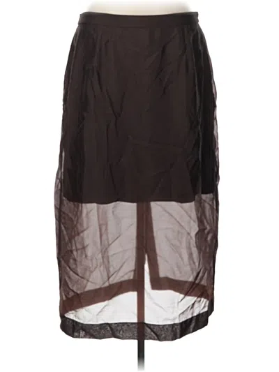 Pre-owned Nordstrom Formal Skirt In Brown