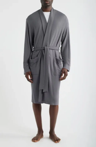 Nordstrom French Terry Robe In Gray