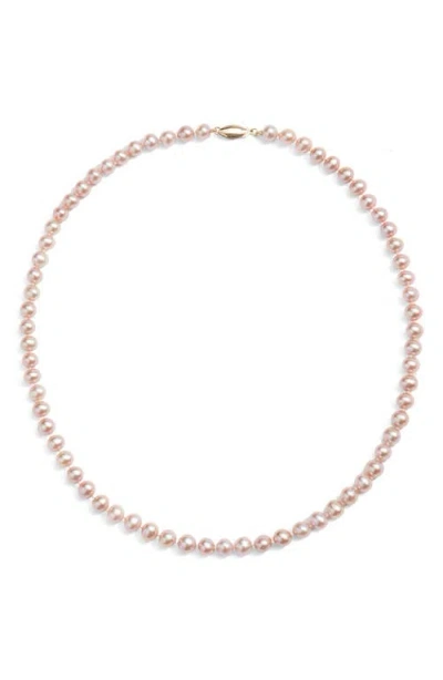 Nordstrom Freshwater Blush Pearl Necklace In Neutral
