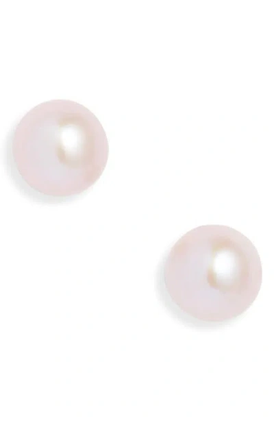 Nordstrom Freshwater Blush Pearl Stud Earrings In Pink
