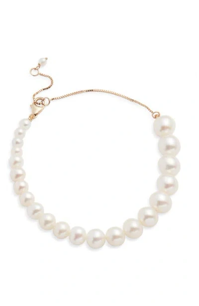 Nordstrom Freshwater Pearl Bracelet In Metallic