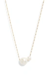Nordstrom Freshwater Pearl Necklace In Gold