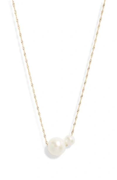 Nordstrom Freshwater Pearl Necklace In Gold