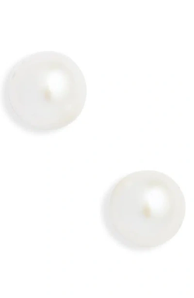 Nordstrom Freshwater Pearl Stud Earrings In White