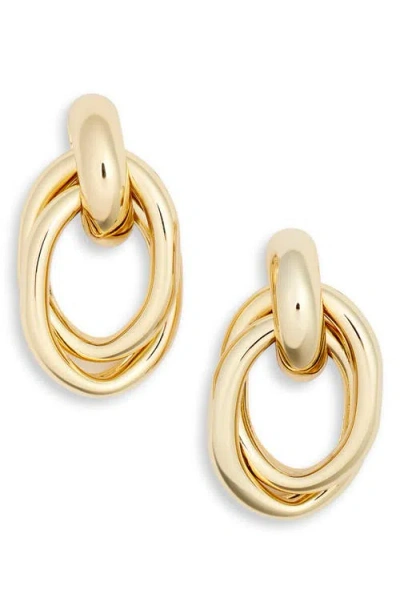 Nordstrom Frontal Double Hoop Earrings In Gold