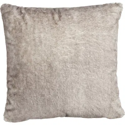 Nordstrom Frosted Faux Fur Accent Pillow In Grey Pearl