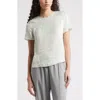 Nordstrom Geo Satin Jacquard Top In Green Hum