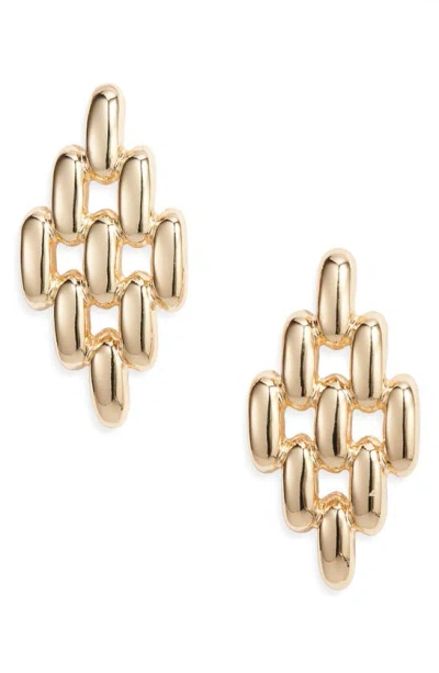 Nordstrom Geometric Link Drop Earrings In Gold